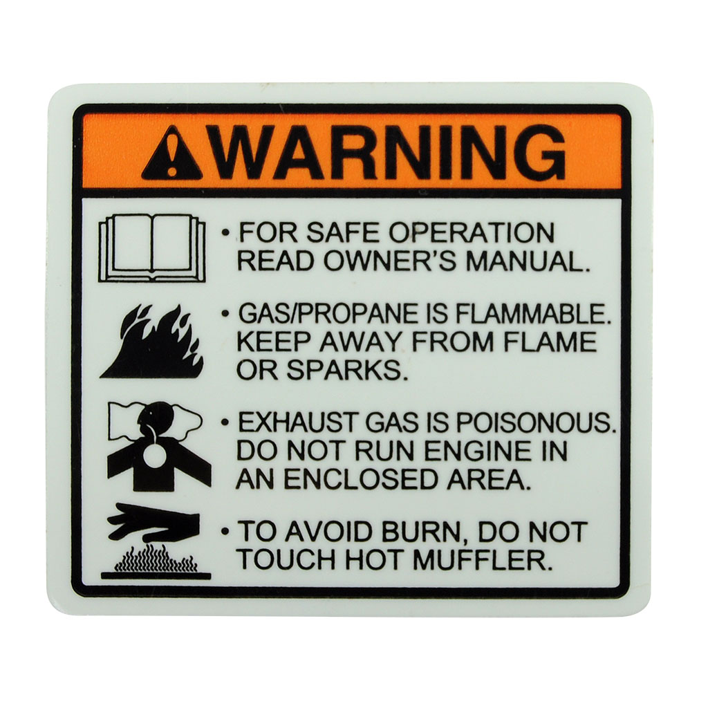 KAWASAKI WARNING LABEL - Part Me Up